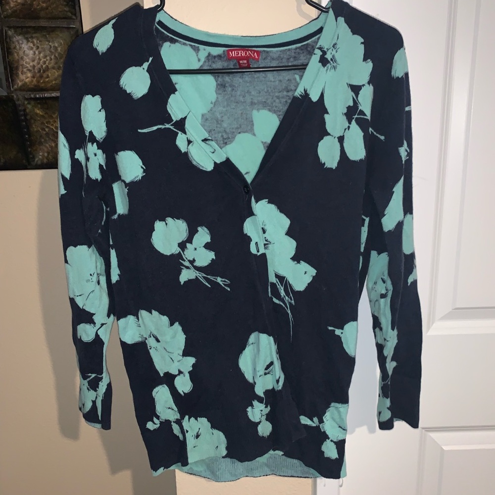 Blue and navy cardigan